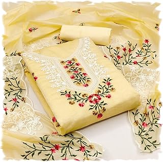 Cotton Embroidery Unstitched Salwar Suit